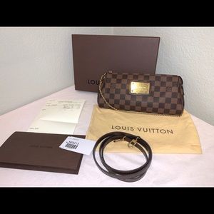 Louis Vuitton Eva Clutch Damier Ebene